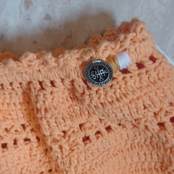 NWT She Made Me Cotton Crochet Knit Essential High-Waisted Bikini Bottoms - Picture 8 of 11